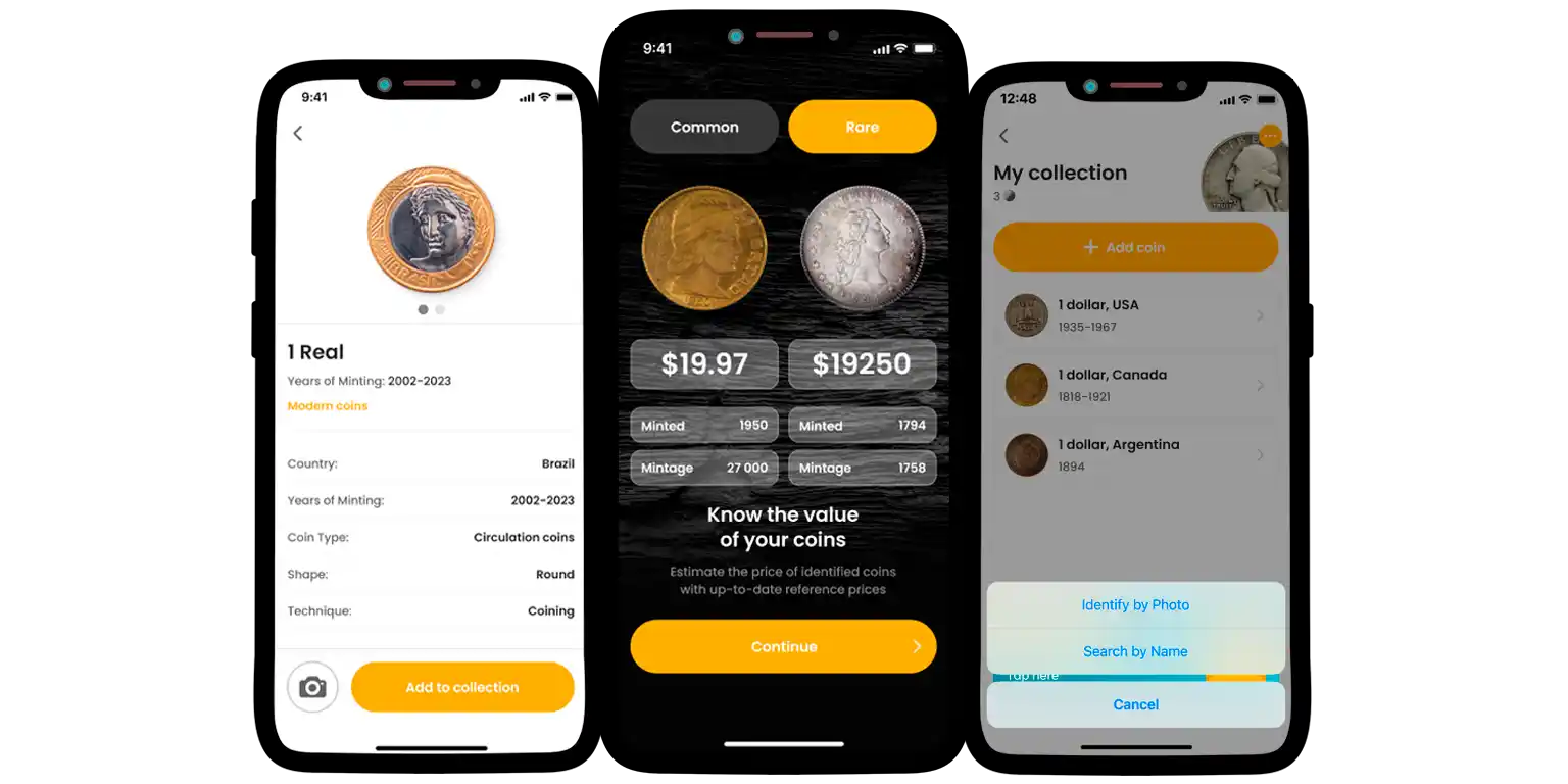 A closer observation of the Coin ID Scanner interface.